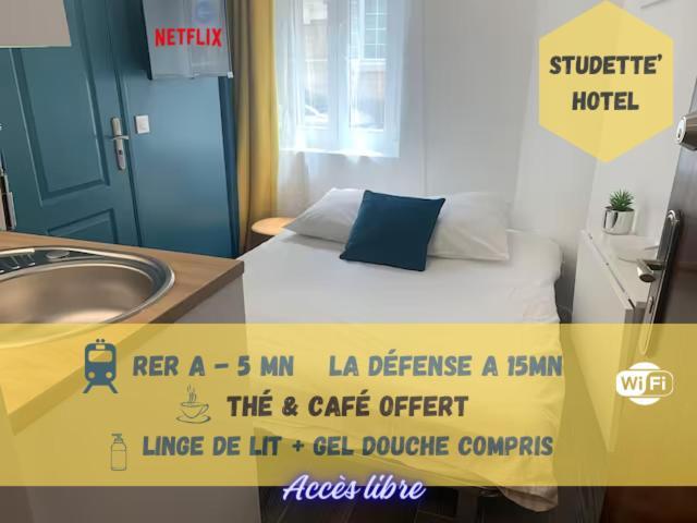 Apartament Appart' Studette Cosy - Stade U Arena Maisons-Laffitte Zewnętrze zdjęcie